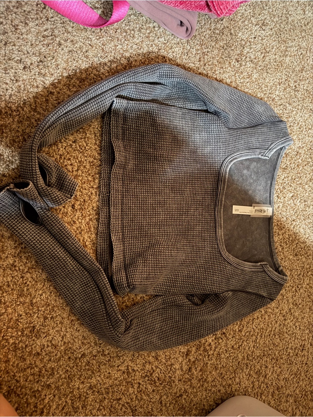 AS Revival Heather Gray Waffle cropped long